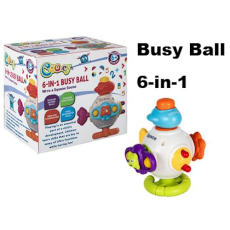 Baby 6-in-1 Busy Ball, 11cm